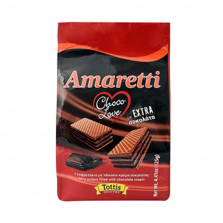 Amaretti γκοφρέτα choco love με extra σοκολάτα (125g)