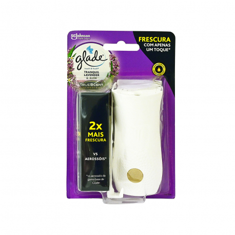 Glade αρωματικό χώρου spray αυτόματη συσκευή touch & fresh tranquil lavender + aloe (10ml)