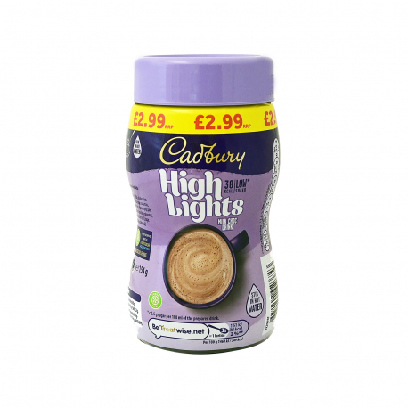 Cadbury ρόφημα σοκολάτας highlights light (154g)
