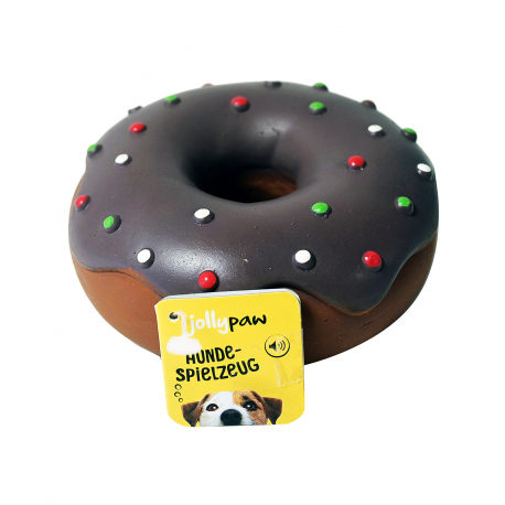 Jolly paw παιχνίδι σκύλου donut latex καφέ