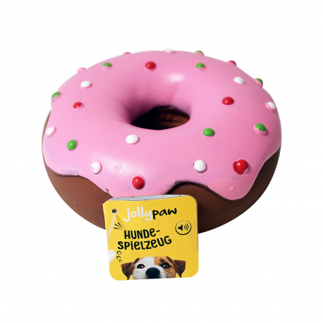 Jolly paw παιχνίδι σκύλου donut latex ροζ