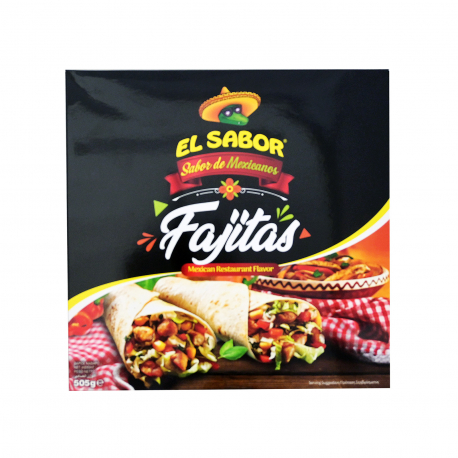 El Sabor πίτες τορτίγια fajitas kit (506g)