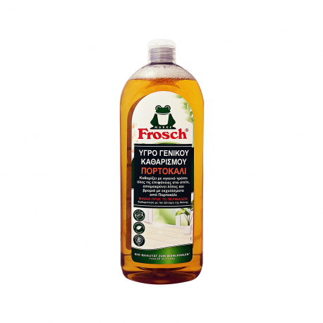 Frosch υγρό γενικού καθαρισμού πορτοκάλι - νέο προϊόν, vegan (750ml)