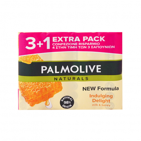 Palmolive σαπούνι naturals milk & honey (90g) (3+1)
