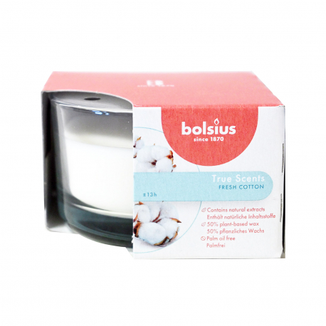 Bolsius κερί αρωματικό true scents 50/80 fresh cotton