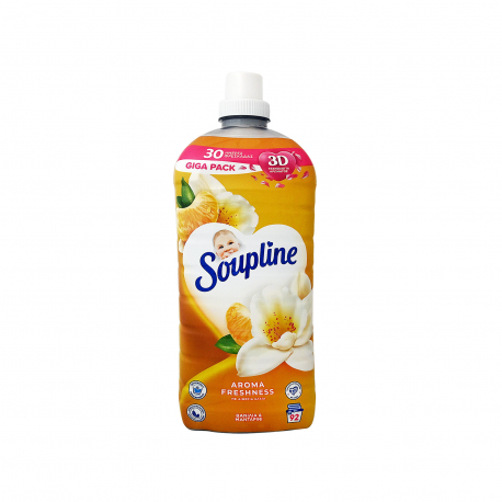 Soupline μαλακτικό ρούχων συμπυκνωμένο aroma freshness βανίλια & μανταρίνι 2024ml (92μεζ.)