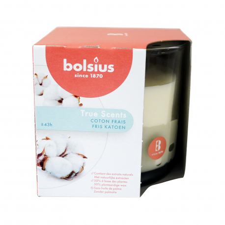 Bolsius κερί αρωματικό true scents coton