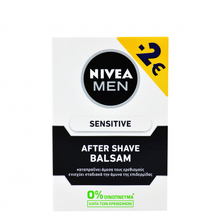 Nivea after shave αντρικό sensitive 0% οινόπνευμα αντρικό (100ml) (- 2€)