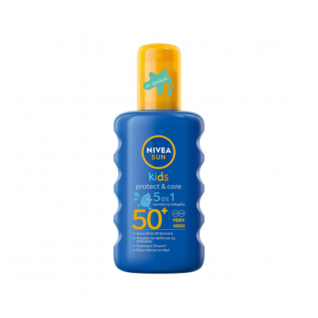 Nivea αντηλιακό spray παιδικό sun kids/ protect & play very high, spf50+ (200ml)