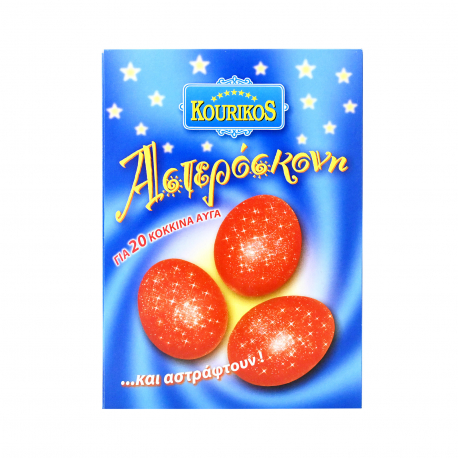 Kourikos βαφή αυγών αστερόσκονη κόκκινη (15g)