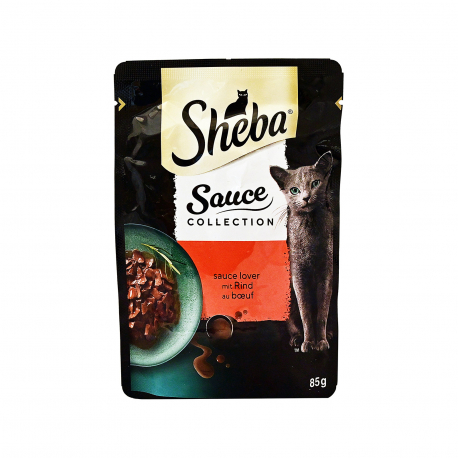 Sheba τροφή γάτας sauce collection με μοσχάρι σε σάλτσα (85g)