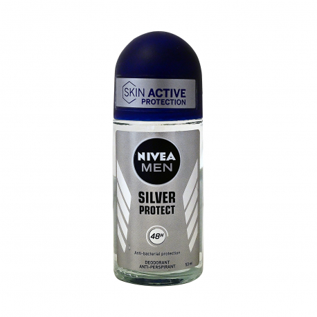 Nivea αποσμητικό roll on men/ silver protect (50ml)