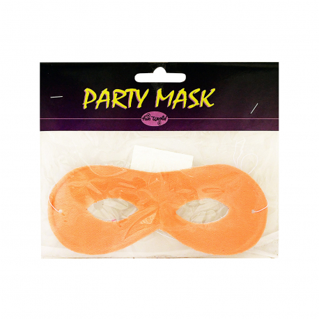 Party mask μάσκα αποκριάτικη 310 πολύχρωμη οβάλ πορτοκαλί