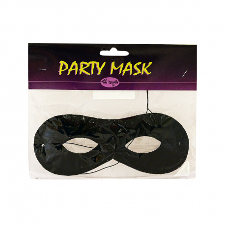 Party mask μάσκα αποκριάτικη 310 πολύχρωμη οβάλ μαύρη