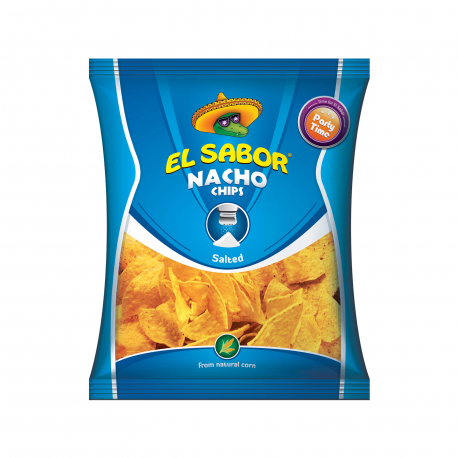 El Sabor σνακ καλαμποκιού nacho chips salted (100g)