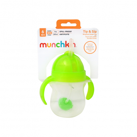 Munchkin ποτήρι πλαστικό παιδικό click lock φούξια 6+ μηνών