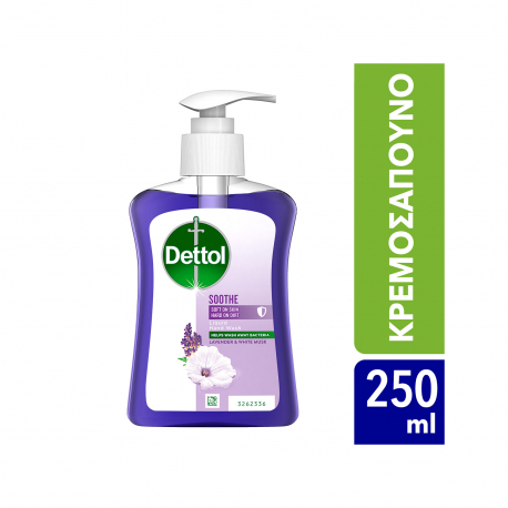 Dettol υγρό κρεμοσάπουνο soft on skin αντιβακτηριδιακό/ soothe (250ml)