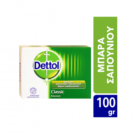 Dettol σαπούνι classic αντιβακτηριδιακό (100g)