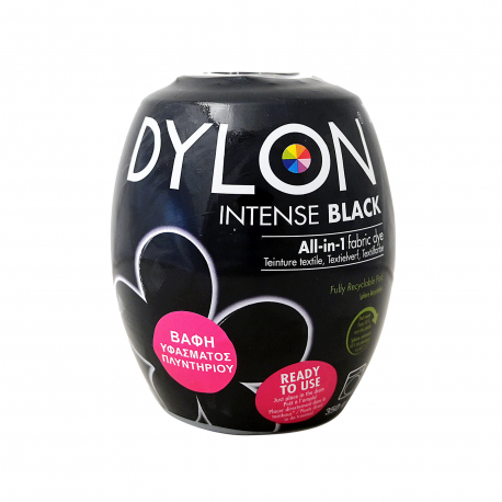 Dylon βαφή πλυντηρίου ρούχων all in 1 intense black (350g)