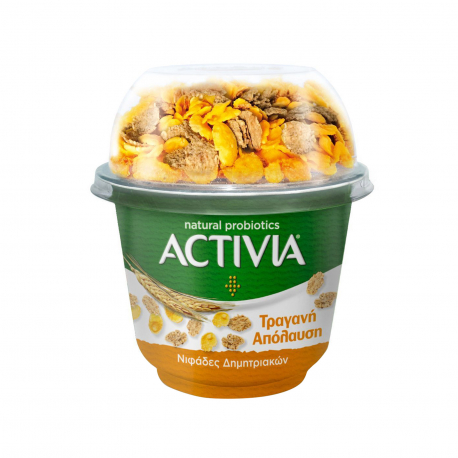 Activia επιδόρπιο γιαουρτιού τραγανή απόλαυση νιφάδες δημητριακών (188g)