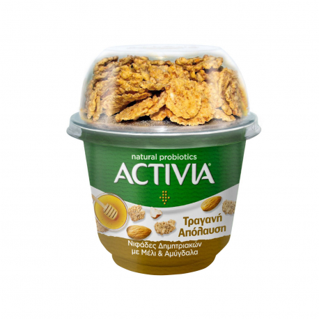 Activia επιδόρπιο γιαουρτιού τραγανή απόλαυση νιφάδες δημητριακών με μέλι & αμύγδαλα (188g)