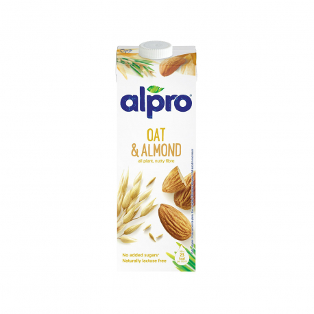 Alpro ρόφημα βρώμης & αμυγδάλου - χωρίς λακτόζη, vegetarian, vegan (1lt)