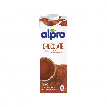 Alpro ρόφημα σόγιας σοκολάτα - χωρίς γλουτένη, χωρίς λακτόζη, vegetarian, vegan (1lt)