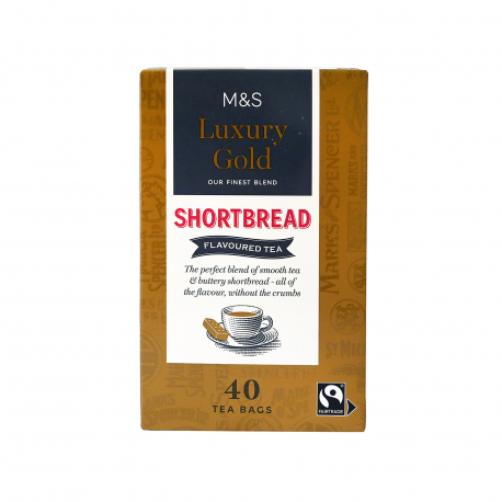 M&S τσάι luxury gold shortbread (40φακ.)