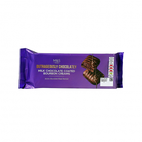 M&S food μπισκότα outrageously chocolatey bourbon creams - νέο προϊόν (162g)