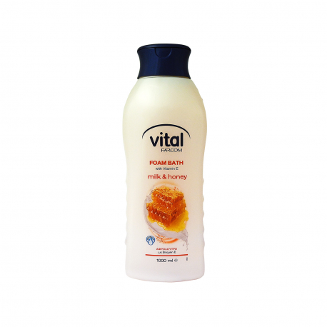 Farcom αφρόλουτρο vital milk & honey - νέο προϊόν (1lt)