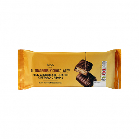 M&S food μπισκότα outrageously chocolatey custard creams - νέο προϊόν (162g)