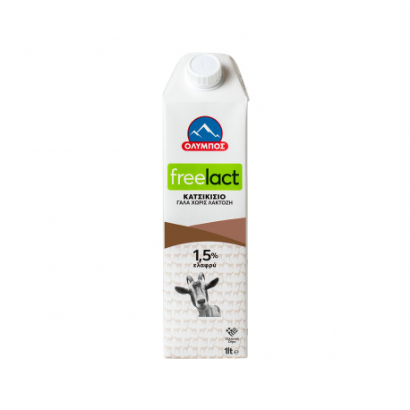 ΟΛΥΜΠΟΣ ΓΑΛΑ ΚΑΤΣΙΚΙΣΙΟ ΜΑΚΡΑΣ ΔΙΑΡΚΕΙΑΣ FREELACT ΕΛΑΦΡΥ 1,5% - Χωρίς Λακτόζη,Από κατσικίσιο γάλα (1lt)