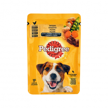 Pedigree τροφή σκύλου adult κοτόπουλο σε σάλτσα (100g)