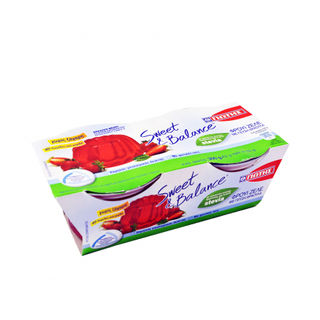 Γιώτης επιδόρπιο ψυγείου ζελέ sweet & balance φράουλα - (2x150g)