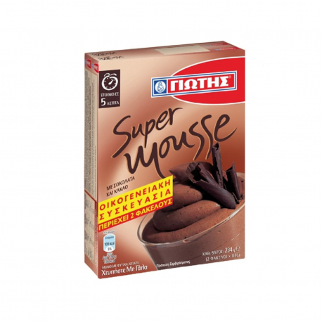 Γιώτης μείγμα για μους super mousse με σοκολάτα & κακάο (234g)