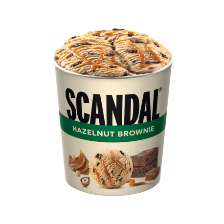 Έβγα παγωτό οικογενειακό scandal hazelnut brownie (0. 475kg)