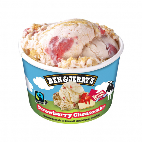 Ben & Jerry's παγωτό ατομικό strawberry cheesecake (72g)