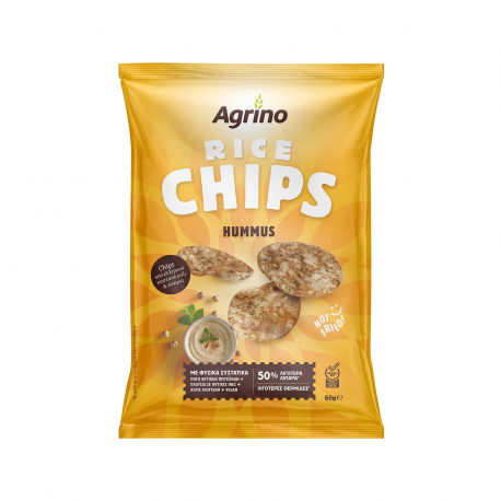 Agrino τσιπς ρυζιού hummus - νέο προϊόν (60g)