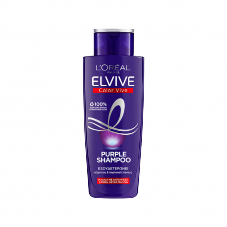 Elvive σαμπουάν μαλλιών purple μαλλιά με ανταύγειες, ξανθά, λευκά (200ml)