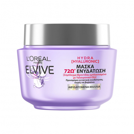 Elvive μάσκα μαλλιών hydra hyaluronic αφυδατωμένα μαλλιά (300ml)
