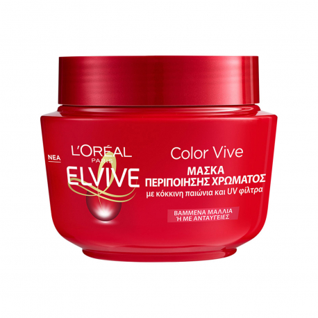 Elvive μάσκα μαλλιών color vive εντατική προστασία χρώματος (300ml)