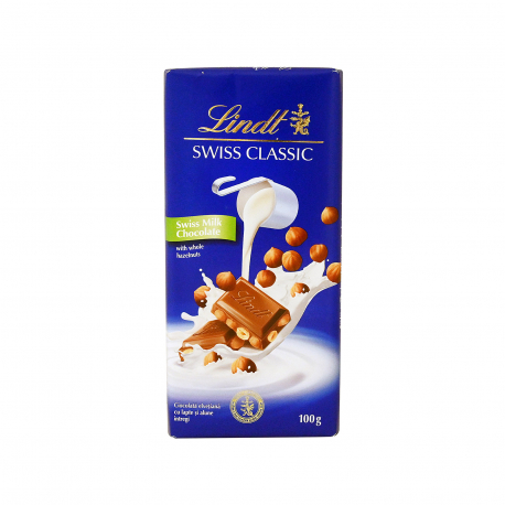 Lindt σοκολάτα γάλακτος swiss classic (100g)
