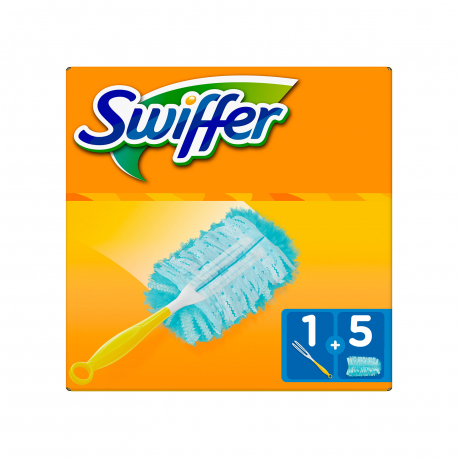 Swiffer πανάκι ξεσκονίσματος με χειρολαβή & 5 ανταλλακτικά duster kit (5τεμ.)