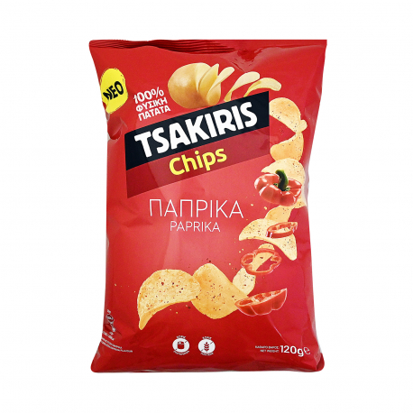 Τσακίρης τσιπς πατατάκια paprika - νέο προϊόν (120g)