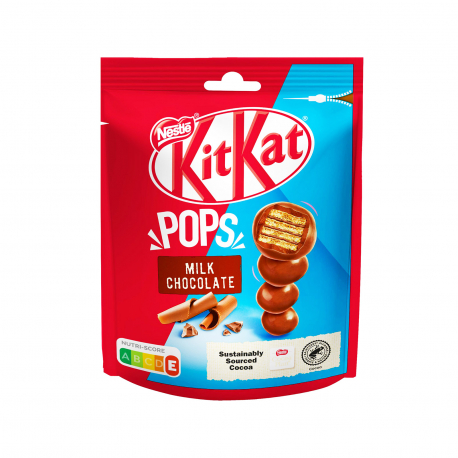 Kitkat γκοφρετάκια pops milk chocolate (140g)