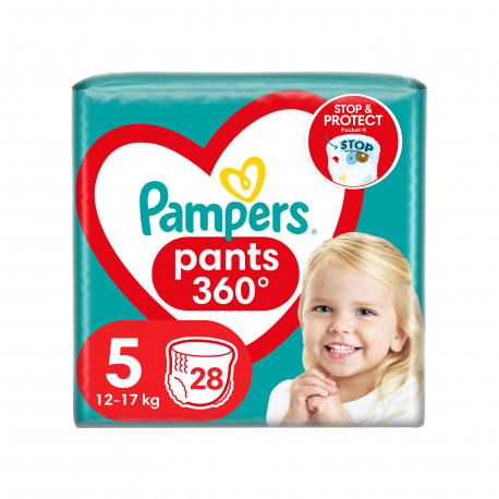 Pampers πάνες βρακάκι παιδικές 360 No. 5/ 12-17 kg (28τεμ.)