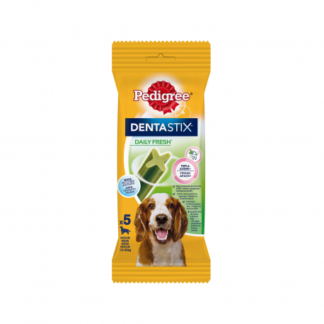 Pedigree τροφή σκύλου συμπληρωματική dentastix daily fresh (128g)