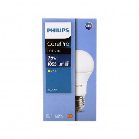 Philips λάμπα led Ε27 βιδωτή/ θερμό φως 11W
