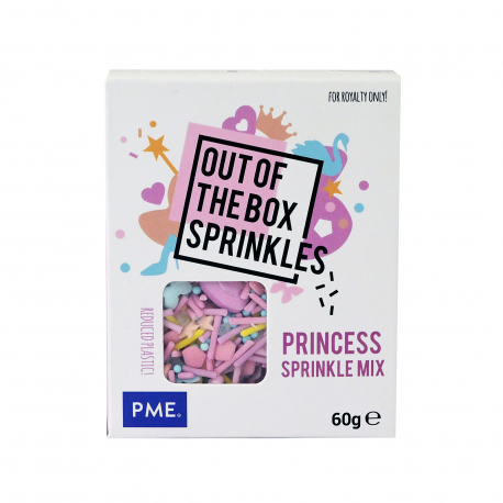 Pme διακοσμητικά ζαχαροπλαστικής out of the box sprinkles princess mix (60g)