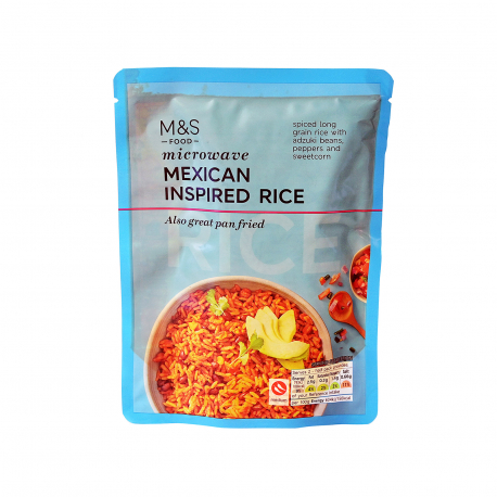 M&S food ρύζι μακρύκοκκο έτοιμο σε 2 λεπτά mexican inspired - mild (250g)